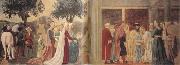 Piero della Francesca The Discovery of the Wood of the True Cross and The Meeting of Solomon and the Queen of Sheba (mk08) oil painting reproduction